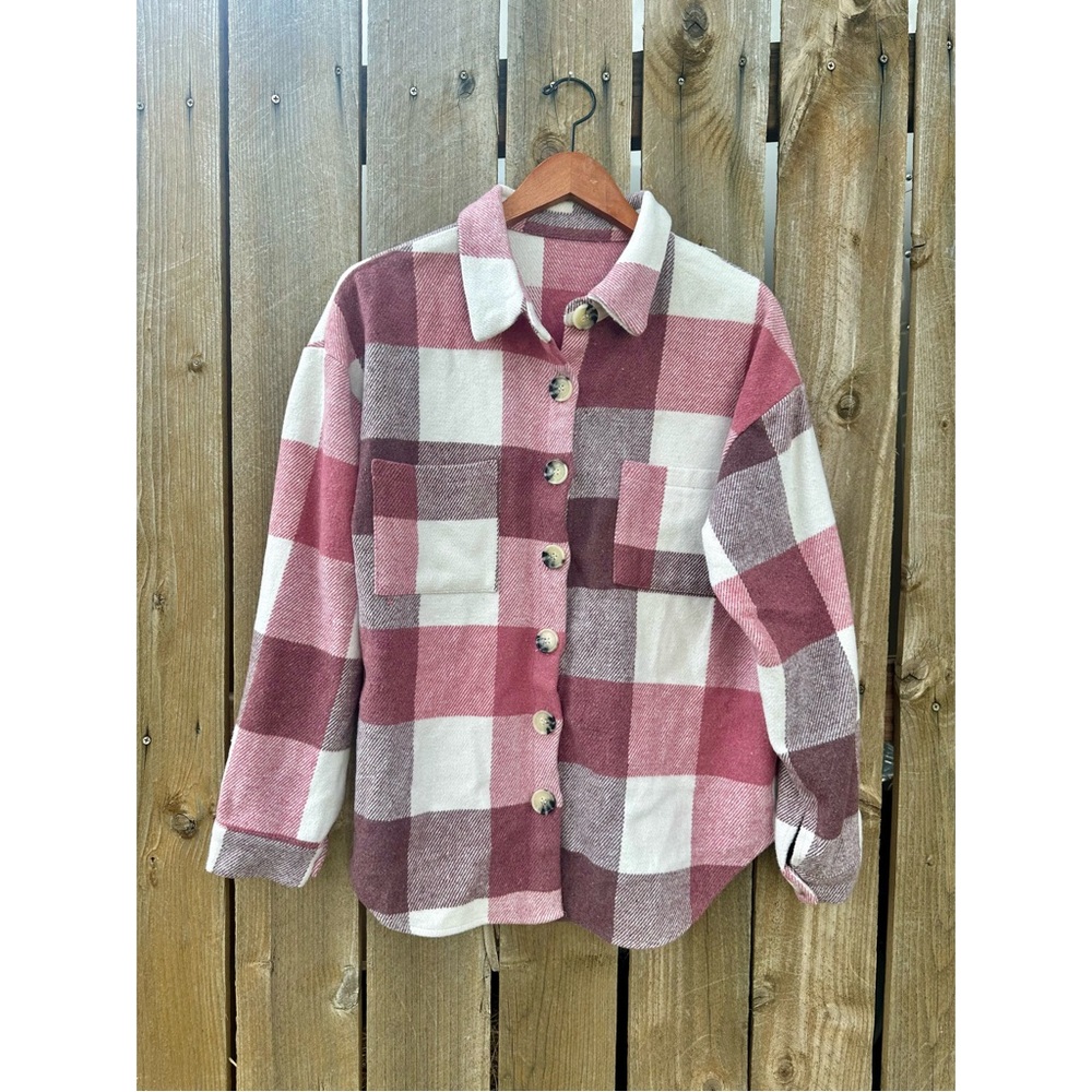 pink thick flannel